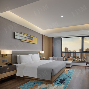 Nội thất phòng khách sạn IDM bộ hoàn chỉnh thiết kế miễn phí 5 sao đồ nội thất khách sạn bằng gỗ Bộ phòng ngủ - Product Image 1