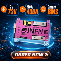 Système de gestion de batterie intelligent Jnfn BMS 3S-24S 12V-72V 50A-400A PCB, compatible LiFePO4/Li-ion/LTO, conception robuste