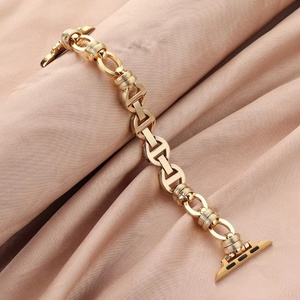 Dây Đeo Phong Cách Punk Tinh Tế Cho Apple Watch 7 Band <span class=keywords><strong>Series</strong></span> 6 SE 5 4 3 Dây Đeo Cho IWatch 41Mm 45Mm 40Mm 44Mm Dây Kim Loại - Product Image 1