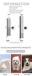 Fabbrica all'ingrosso Logo personalizzato nero in acciaio inossidabile pettine per peli di gatto pettine per animali domestici - Product Image 6