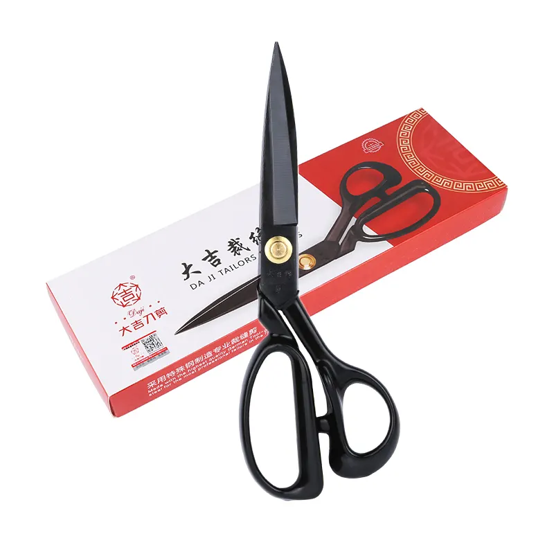 Black Tailoring Scissors Sewing Shears DIY Smooth OEM Aço Inoxidável Qianli Mega Idea Nano Ferro de Solda para Corte de Roupas