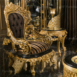 Lüks mobilya seti oturma odası kanepeleri altın ahşap Dubai kanepe mobilya kraliyet kanepe Set mobilya - Product Image 5