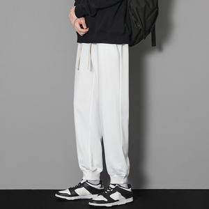 TKAN317 OEM venta al por mayor de pantalones deportivos de alta calidad MOQ bajo personalizado 350 Gsm algodón mezcla polar forrado pantalones de chándal Jogger para hombre - Product Image 5