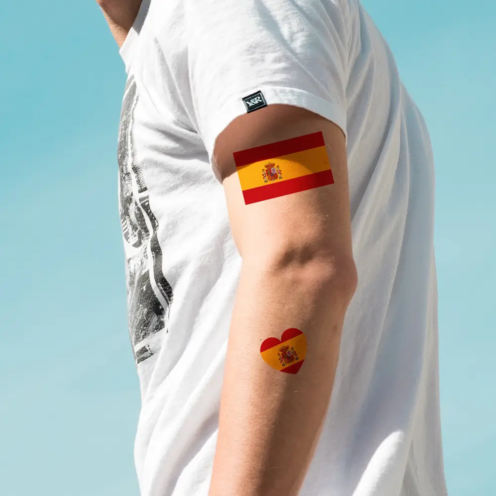 Ychon 스포츠 팬 로고 커스터마이징을위한 세계 스포츠 이벤트 국가 깃발 스티커