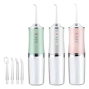 220ML Dental Water Flosser Oral Cleaning Irrigator 3 Modes USB Rechargeable Dental Water Flosser Portable Oral Care Irrigator