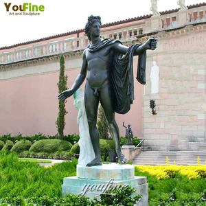 YOUFINE Statue de jardin classique grandeur nature en bronze grec de l'<span class=keywords><strong>Apollon</strong></span> - Product Image 6