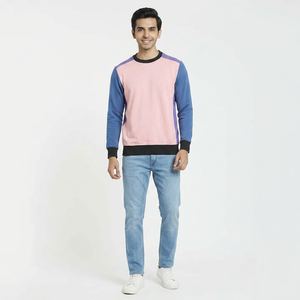 Vente directe d'usine hommes nouveau Style col rond sweats respirant coton matériel 400G pas cher prix avec sweats à capuche imprimés - Product Image 1