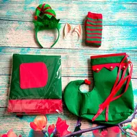 Decoraciones navideñas Navidad vacaciones cocina delantal botas calcetines Accesorios de fiesta ropa de propósito especial accesorios de rol