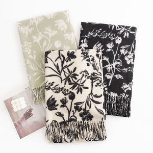 Écharpe en cachemire imprimé en polyester de style doux 2024, version coréenne d'hiver, écharpes longues et chics pour femmes YHK0038 - Product Image 5