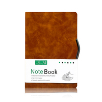 Carnet de notes personnalisé imprimé de haute qualité, couverture rigide, ligné, pour le bureau, en cuir PU, format A5, avec logo