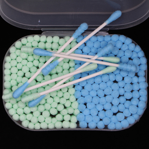 Dùng Một Lần Thân Thiện Với Môi Tự Nhiên Bông Tăm Bông Giấy Dính Hai Màu Sắc Khác Nhau Bông Gạc - Product Image 3