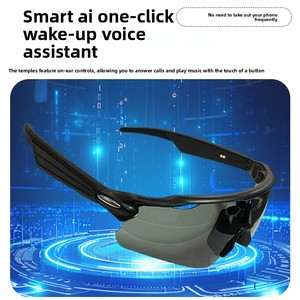 Occhiali Sportivi Intelligenti AI per Ciclismo, Antivento, Visione Notturna, Audio-Video, Assistente AI, Altoparlante, Chiamate, Traduzione, Stabilizzazione Immagini - Product Image 3