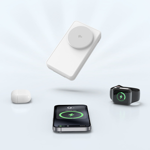 Vente d'usine Qi2 – <span class=keywords><strong>Batterie</strong></span> externe magnétique sans fil pliable 3-en-<span class=keywords><strong>1</strong></span> de 10000 mAh haute capacité avec support - Product Image 5