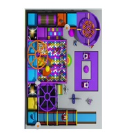 Château gonflable commercial intérieur Qiyuan Space Series, équipement de jeu souple en aluminium, capacité 100 personnes, taille et couleur personnalisables