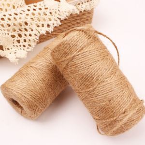 Cordon en jute de 100 m, <span class=keywords><strong>2</strong></span> <span class=keywords><strong>mm</strong></span>, corde en lin naturel vintage, <span class=keywords><strong>ficelle</strong></span> en toile de jute, <span class=keywords><strong>ficelle</strong></span> pour couture, bricolage, artisanat, décoration de mariage, corde en <span class=keywords><strong>chanvre</strong></span> - Product Image 4