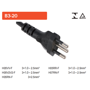 Prise de courant industrielle robuste et fiable à trois conducteurs, norme brésilienne, de qualité hospitalière, en cuivre et PVC, pour alimentation générale - Product Image 5