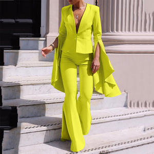 Pantalons de mode pour femmes de haute qualité Blazers Occasions formelles de haute qualité Costumes à manches longues Costumes d'affaires Ensembles deux pièces - Product Image 1