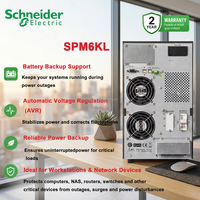 SPM6KL 6kVA Onduleur monophasé en tour prenant en charge une batterie externe, alimentation sans interruption pour les systèmes informatiques et les dispositifs de surveillance
