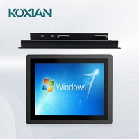 PC industriel tout-en-un 11,6 pouces J1800 Win Linux, 4 Go de RAM, 128 Go de SSD, écran tactile, sans ventilateur, panneau industriel embarqué, IP65