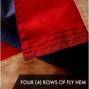 DB 2 Pack Betsy Ross Bandera histórica teñida de té 1x1,5 pies Bordado 420D Poliéster Técnicas de impresión digital Banderín 3x5ft - Product Image 5