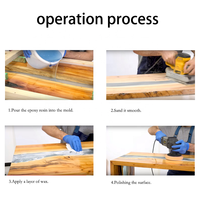 Résine époxy liquide transparente pour coulage profond, pour tables en bois style rivière, produits époxy pour dessus de table, adhésifs et produits d'étanchéité