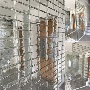 Rõ ràng nóng chảy gạch thủy tinh khả năng hiển thị tốt truyền ánh sáng trang trí gạch thủy tinh khối lửa Đánh Giá Xây Dựng gạch thủy tinh - Product Image 4