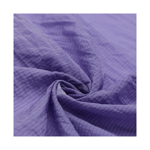 Tela Tafetán Ripstop 300T de Nailon <span class=keywords><strong>100</strong></span>% con Estilo Arrugado y Acabado Metálico Brillante para Chaquetas Impermeables y Cortavientos para Niñas y Niños - Product Image 1