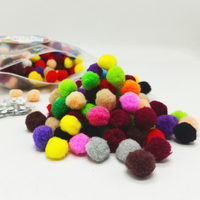 Elsas vente en gros 500 pièces pompons colorés enfants bricolage artisanat et arts cadeau décoration de fête pompons boules