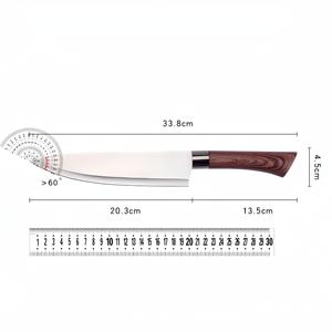 Cuchillo de chef de 8 pulgadas, cuchillo de cocina de acero inoxidable premium con mango ergonómico antideslizante de polipropileno, venta al por mayor de fábrica a precio actual. - Product Image 5