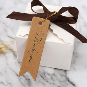 Tùy chỉnh tư nhân bao bì <span class=keywords><strong>Kraft</strong></span> Quà Tặng giấy treo thẻ tái chế các tông cho hộp may mặc logo in treo Thẻ <span class=keywords><strong>tag</strong></span> - Product Image 5