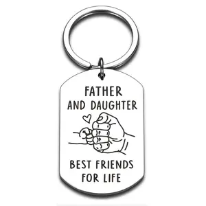 Vatertag Schlüssel bund Geschenke für Papa von Tochter Geburtstag Weihnachts geschenk Schlüssel ring für Vater Papa Dank geben Papa Stepdad