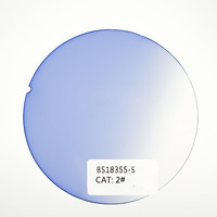 Vente en gros de lentilles polarisées en PC teintées dégradées de qualité supérieure 1.49/ 1.50 /1.61/1.67 avec revêtement AR personnalisé pour lunettes de soleil