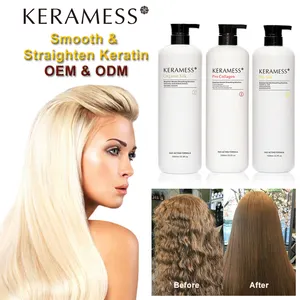 High Smooth Bulk Hair Keratin Glättung brasilia nische Lieferanten Geeignet für alle Arten von natürlichen chemischen und geschädigten Haaren