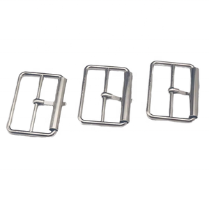 ステンレス鋼シングルピンベルトバックルトライグライドピンローラースライディングベルトバックル犬用リーシュコートベルト3X 19X 30mmバッグボートハードウェア - Product Image 5