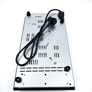 Table de cuisson vitrocéramique encastrable 30 cm <span class=keywords><strong>avec</strong></span> 2 brûleurs, cuisinière infrarouge 2880W, 220V, électrique, Plug & Play pour cuisine domestique - Product Image 4