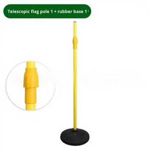 Poteau d'entraînement télescopique, marqueur jaune en PVC, équipement <span class=keywords><strong>de</strong></span> sport pour le <span class=keywords><strong>football</strong></span>, le basketball, le volleyball, examen d'entrée au lycée - Product Image 6