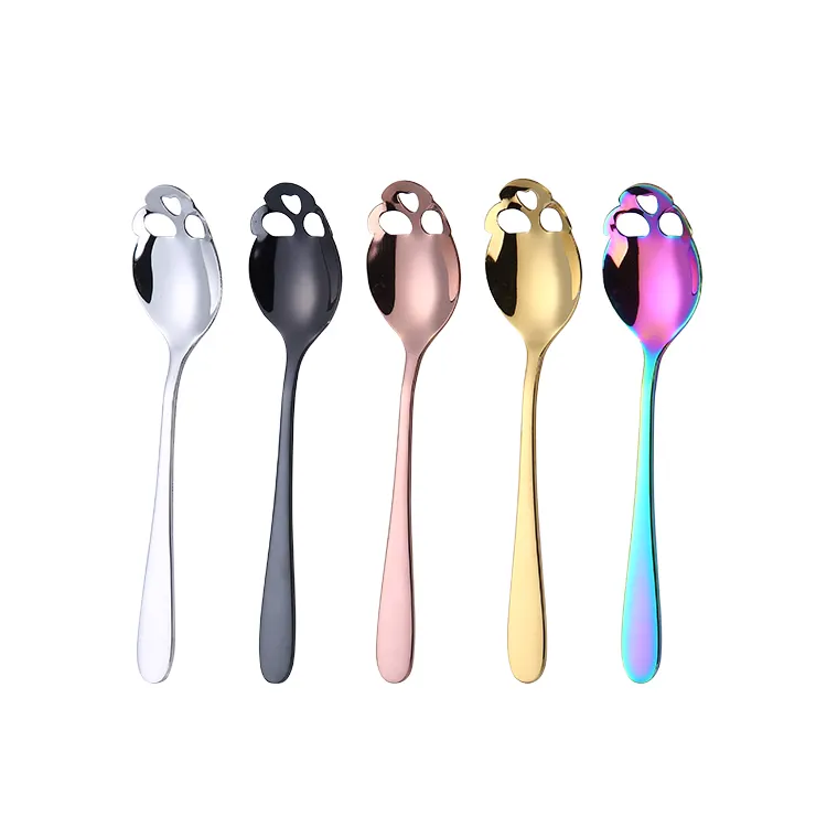 Creative Stainless Steel Halloween Mini Coffee Stirring Teaspoon Skull Face Shaped Spoon