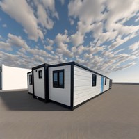 JHCE1 – Nouvelle unité de bureau pliable rapide en acier pour petites maisons, maison préfabriquée en conteneur, extensible, mobile, sûre et durable pour usage en villa