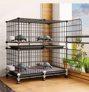 <span class=keywords><strong>Cage</strong></span> à oiseaux en métal écologique surdimensionnée pour la maison avec plateau en plastique à motif solide à utiliser en intérieur pour l'élevage de pigeons et de poulets - Product Image 2