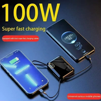 Banco de energía portátil de 10000mAh Pd desmontable Usb a cable tipo C cargador rápido bidireccional Mini banco de energía para Iphone Xiaomi