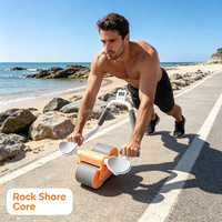 Rodillo Abdominal para Entrenamiento Muscular Diario en Casa, con Rebote Automático, para Hombres y Mujeres Adultos, Ejercicio para Reducir Grasa Abdominal y de Cintura