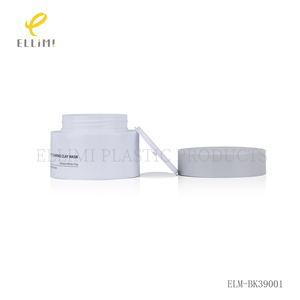 Flacone in Plastica PP Bianco da 50ml con Coperchi Grigi, Vasetti Cosmetici a Bocca Larga per Maschere di Argilla e Prodotti per la Cura della Pelle - Product Image 4