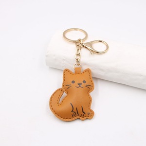Custom Logo Little Sea Lion,cat,Animal Sea Lion, <b>Cute</b> Little CrabLeather Stereoscopic Car Keychain Pendant Luggage Accessories - Product Image 1