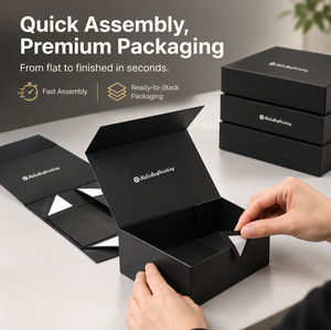 ODM Design Flat Foldable <b>Green</b> Shipping Cartons Eco-Friendly Magnetic Paper <b>Gift</b> Box for Online Store Logistics - Product Image 3