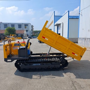 Mini-dumper sur chenilles agricole et de jardin de haute qualité 3 tonnes avec grue, moteur et pompe à roulement - Product Image 6