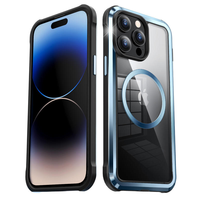 Coque arrière magnétique pour iPhone 14 15 14 13 12 Pro Max, compatible avec la charge sans fil