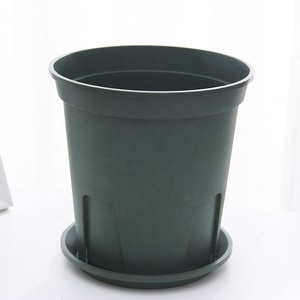 Decorazione del giardino di Grandi Dimensioni Rotonda Verde di Plastica Durevole Radice di Pianta di Controllo <span class=keywords><strong>Rosa</strong></span> Gallone Vivaio <span class=keywords><strong>Vaso</strong></span> di Fiori - Product Image 5
