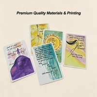 Carte di Affermazione Personalizzate con Finitura Opaca, Scatola con Coperchio, Set di Carte con Citazioni Positive e Spirituali, Produttore di Stampe