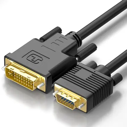 DVI to VGA  6FT DVI 24+1 DVI-D Male to VGA Male with Chip Active Adapter Converter Cable for PC DVD