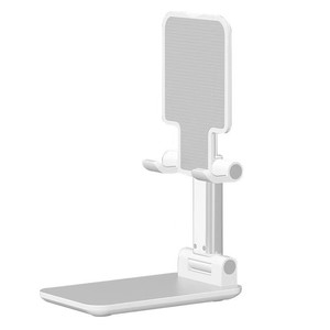 <b>Desktop</b> Phone Holder Height Adjustable Foldable <b>Stand</b> For Desk Use White - Product Image 1